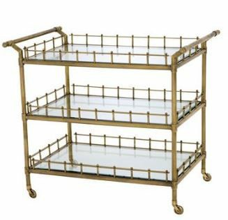 Scarlett Brass Trolley Bar Carts