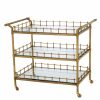 Scarlett Brass Trolley Bar Carts