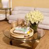 Soquel Vintage Brass Coffee Table Coffee Tables