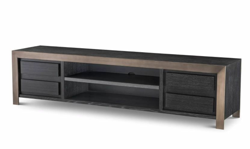 Talbot Charcoal Grey Tv Cabinet Buffets / Media Consoles