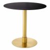 Terzo Brushed Brass Round Dining Table Dining Tables