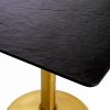 Terzo Brushed Brass Square Dining Table Dining Tables