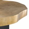 Thousand Oaks Brass & Black Side Table Furniture