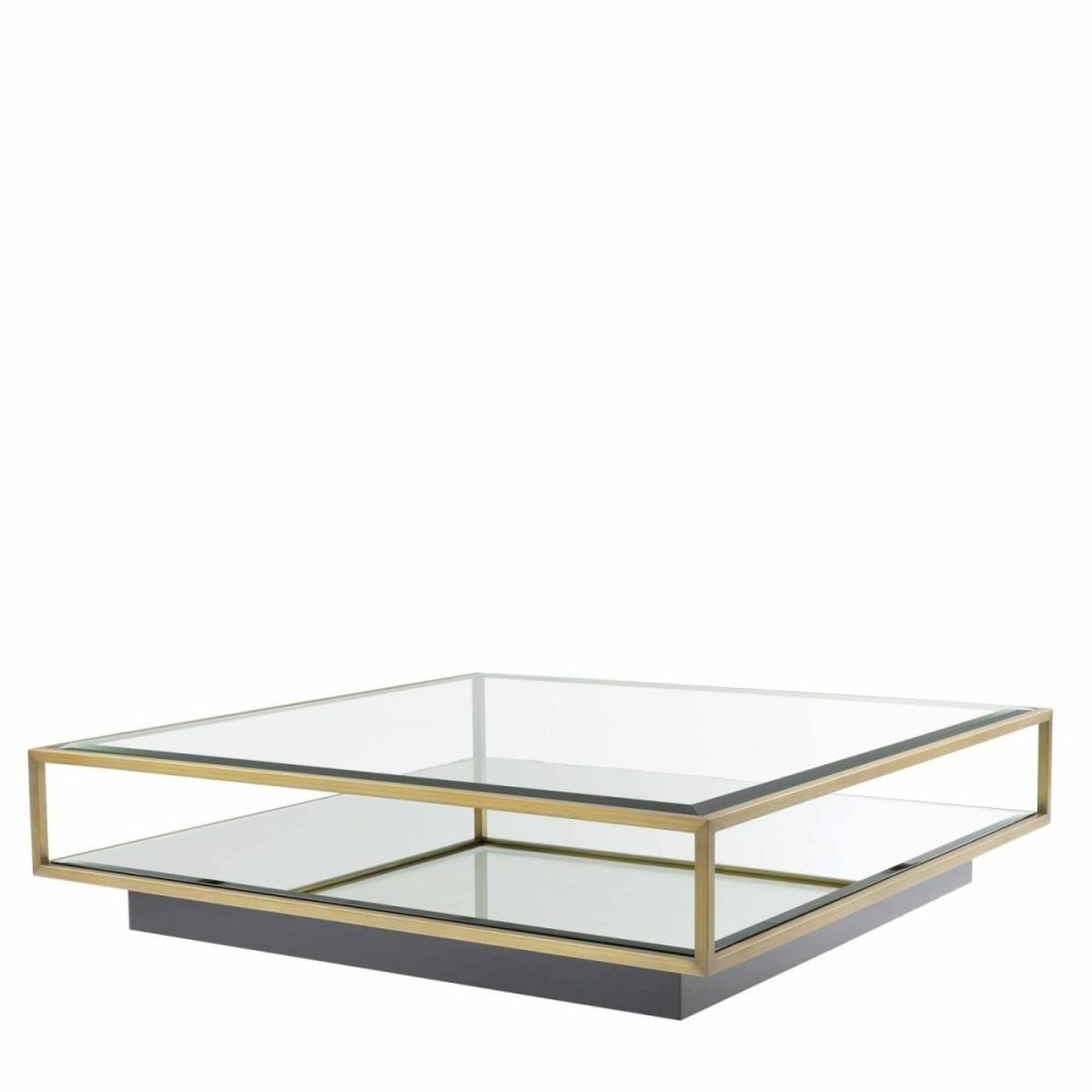 Tortona Brushed Brass Coffee Table Coffee Tables