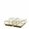 Tortona Gold Coffee Table – Set Of 4 Coffee Tables