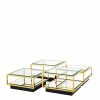 Tortona Gold Coffee Table – Set Of 4 Coffee Tables