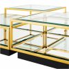 Tortona Gold Coffee Table – Set Of 4 Coffee Tables