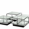 Tortona Stainless Steel Coffee Table – Set Of 4 Coffee Tables