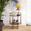 Townhouse Brass Trolley Bar Carts