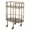 Townhouse Brass Trolley Bar Carts