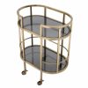 Townhouse Brass Trolley Bar Carts