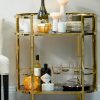 Townhouse Gold Trolley Bar Carts