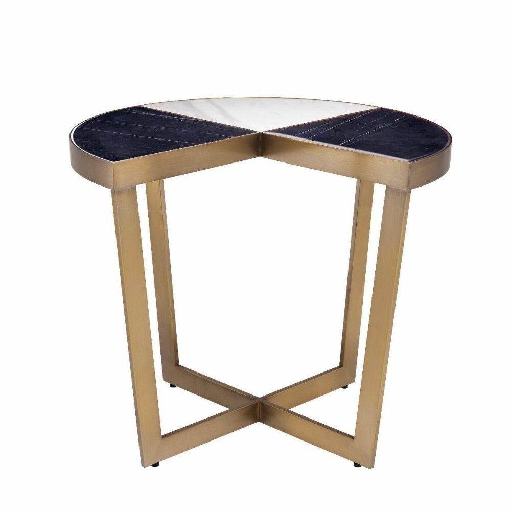 Turino Black Marble Side Table Furniture