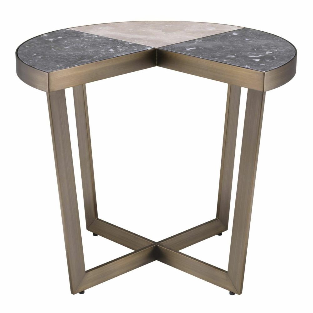 Turino Grey Marble Side Table Furniture