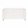 Valentina White Lacquer Waterfall Chest Casegoods