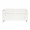 Valentina White Lacquer Waterfall Chest Casegoods