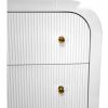 Valentina White Lacquer Waterfall Chest Casegoods