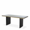 Vauclair Brushed Brass & Black Desk Furniture