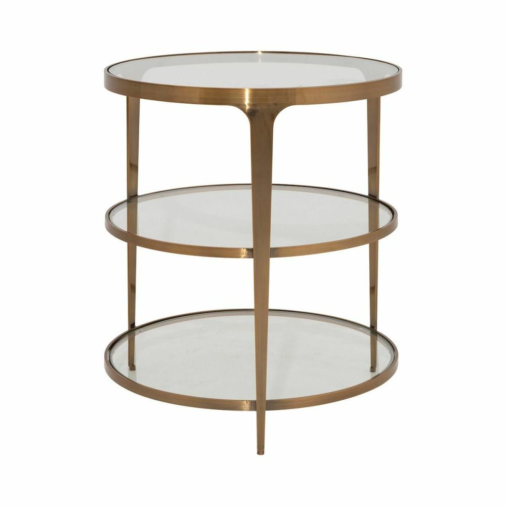 Vienna Antique Brass Side Table Furniture