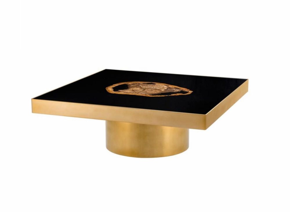 Villiers Matte Gold Coffee Table Coffee Tables