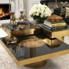 Villiers Matte Gold Coffee Table Coffee Tables