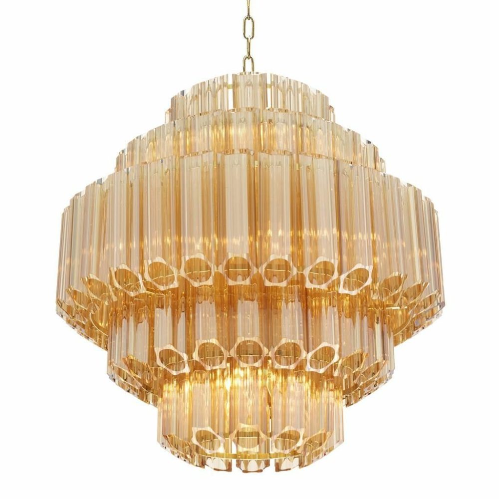 Vittoria Small Gold Chandelier Chandeliers / Lanterns