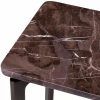 White House Brown Marble & Bronze Console Table Console Tables