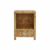 Winnie Light Burl Wood Side Table Furniture