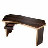 Xenon Smoked Eucalyptus & Brushed Brass Desk Desks