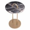 Zappa Black Marble Side Table Furniture