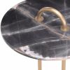 Zappa Black Marble Side Table Furniture