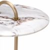 Zappa White Marble Side Table Furniture