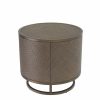 Napa Valley Woven Dark Stained Oak Side Table Furniture