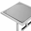 Marcus Polished Stainless Steel Side Table Furniture