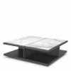 Miguel Charcoal Grey Oak & Bianco Lilac Marble Coffee Table Coffee Tables