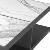 Miguel Charcoal Grey Oak & Bianco Lilac Marble Coffee Table Coffee Tables