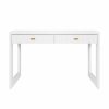 Larkin White Lacquer Desk Desks