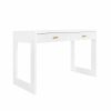 Larkin White Lacquer Desk Desks