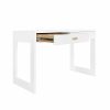 Larkin White Lacquer Desk Desks