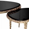 Livana Vintage Brass Side Table – Set Of 2 Furniture